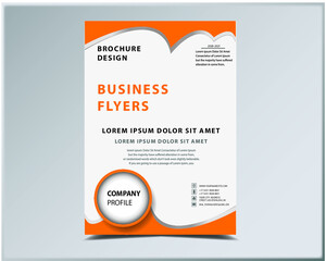 Modern business brochure template design illustration