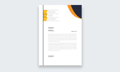 Elegant business style  letterhead template design for your project design, Vector illustration.