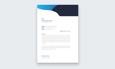 Elegant business style  letterhead template design for your project design, Vector illustration.