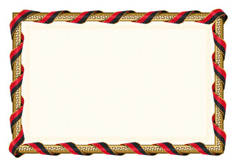  frame and border with Papua New Guinea flag