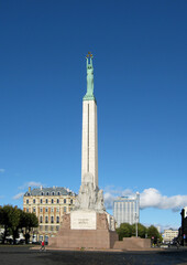 Statue of Freedom in Riga (Latvia, Europe)