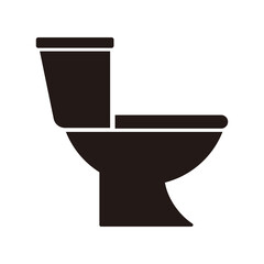 toilet icon vector sign on white background