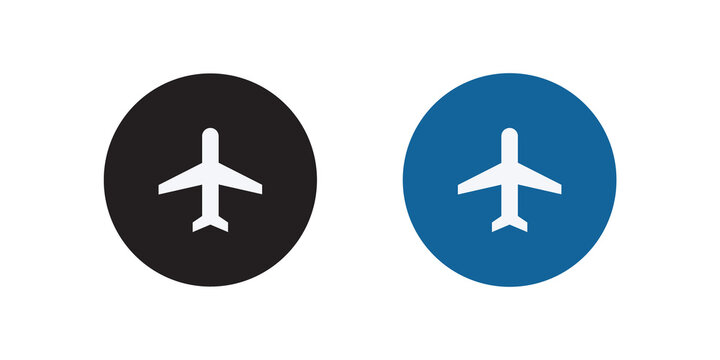 Airplane Mode Icon Vector in Flat Style. Plane Symbol Illustration