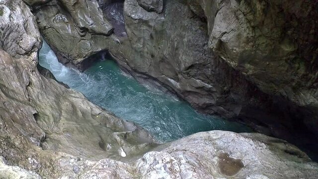 Breitachklamm in Oberstdorf Kleinwalsertal Deutschland germany spectacular gorge wild water action, breitach, rei&szlig;ender Bach, Wasser wild, Action, Urlaub
