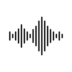 sound wave audio icon vector