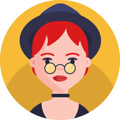 User avatar 50 Icons bundle set. Men and women face icons, both young and old. Character pic to represent online user in social net. Vector flat style cartoon illustration isolated, white background