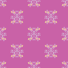 decorative vintage elements seamless pattern for your design
