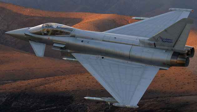 Eurofighter Typhoon - European multipurpose fighter in flight