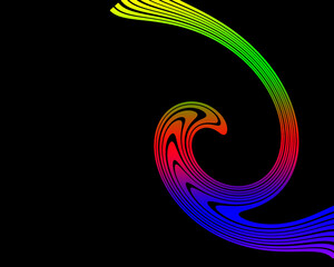 Black background abstract