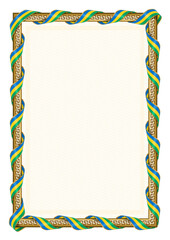  frame and border with Saint Vincent and the Grenadines flag