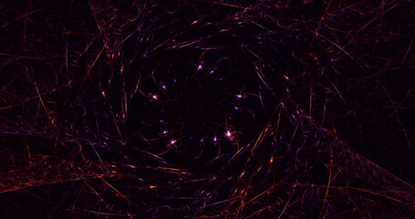 3D rendering abstract round light background