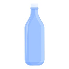 Biodegradable plastic sort bottle icon. Cartoon of biodegradable plastic sort bottle vector icon for web design isolated on white background