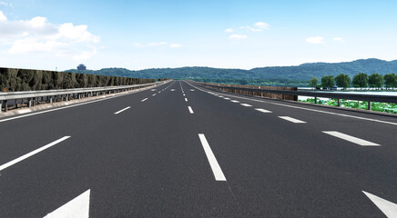 Fototapeta premium Roads and architectural landscape of modern Chinese cities.