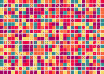 Abstract Geometric Pattern generative computational art illustration