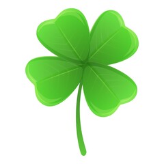 Clover ireland icon. Cartoon of clover ireland vector icon for web design isolated on white background