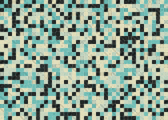 Fototapeta premium Abstract Geometric Pattern generative computational art illustration