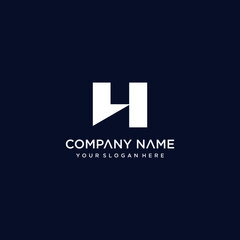 h letter vector logo abstract template