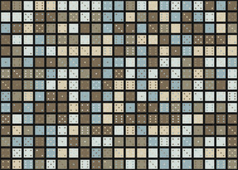 Fototapeta premium Abstract Geometric Pattern generative computational art illustration