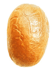 Roasted coffee bean. Coffee bean on white background top view. Coffee bean with clipping path. Full depth of field.