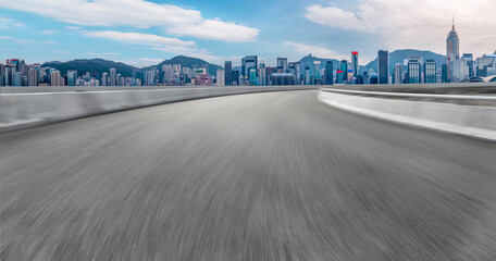 Fototapeta premium Roads and architectural landscape of modern Chinese cities.