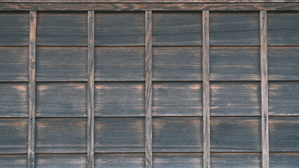traditional wooden japanese building facade