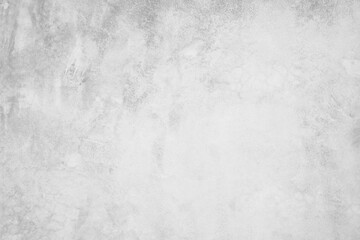 Fototapeta na wymiar Close up retro plain white color cement wall panoramic background texture for show or advertise or promote product and content on display and web design element concept