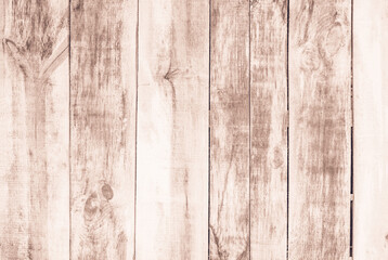 Fototapeta na wymiar Natural brown wood texture background. Old grunge dark textured wooden background , The surface of the cream reclaimed wood wall paneling, top view teak wood paneling