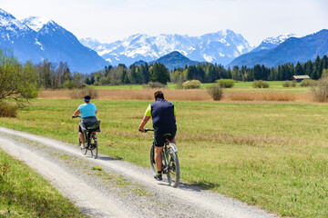 Mit dem Radl unterwegs im bayrischen Oberland nahe Murnau
