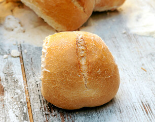 Bread surrounded by rustic background