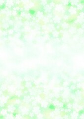 花が咲く新緑の和紙テクスチャーの背景 no.13