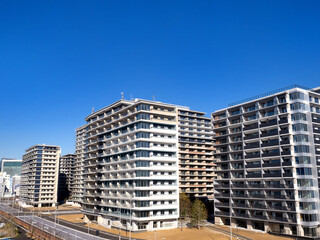 Naklejka premium 高層マンション