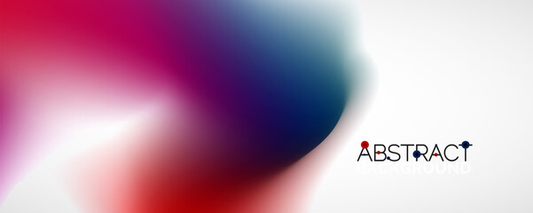 Fluid color gradient abstract background, trendy colorful wallpaper. Vector illustration for placards, brochures, posters, banners and covers
