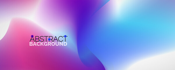 Fluid color gradient abstract background, trendy colorful wallpaper. Vector illustration for placards, brochures, posters, banners and covers