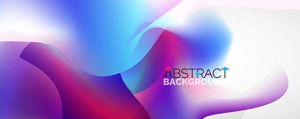 Fluid color gradient abstract background, trendy colorful wallpaper. Vector illustration for placards, brochures, posters, banners and covers