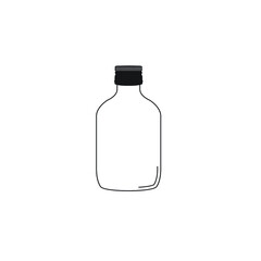 Glass Bottle 50 ml with Screw Cap