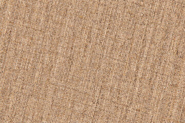 artistic background: light brown linen canvas, close