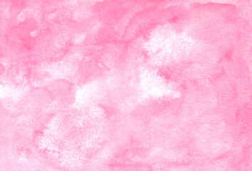 Fototapeta premium Abstract watercolor texture background. Creative wallpaper. Aquarelle texture. Romantic pink and white wallpaper. Original artwork. Hand drawn illustration. Color splashing on paper. Cosmic texture