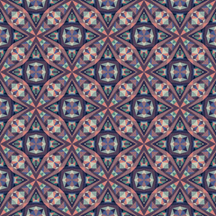 Geometric seamless pattern, ornament, abstract background, fashion print, vector texture.