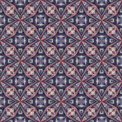 Geometric seamless pattern, ornament, abstract background, fashion print, vector texture.