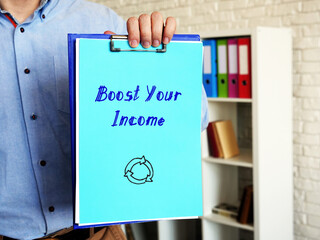 Boost Your Income phrase on the page.