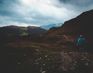 Hikers in the Lake District, UK