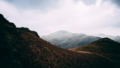 Fototapeta premium Mountains in the Lake District, England. 