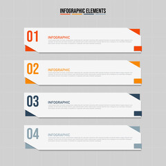 Colorful  rectangular infographics elements, Thin line pictograms, pointers and text box, Concept of business model with 5 successive steps, Modern design template, Steps or processes.