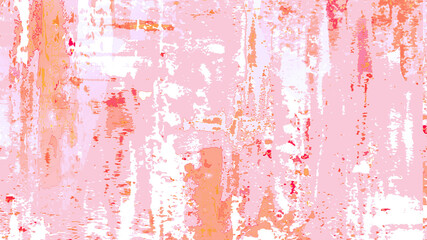 red smears of paint on wall