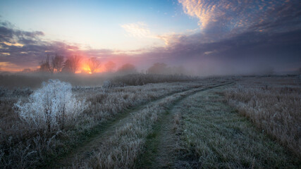 Morning fire in the sky
