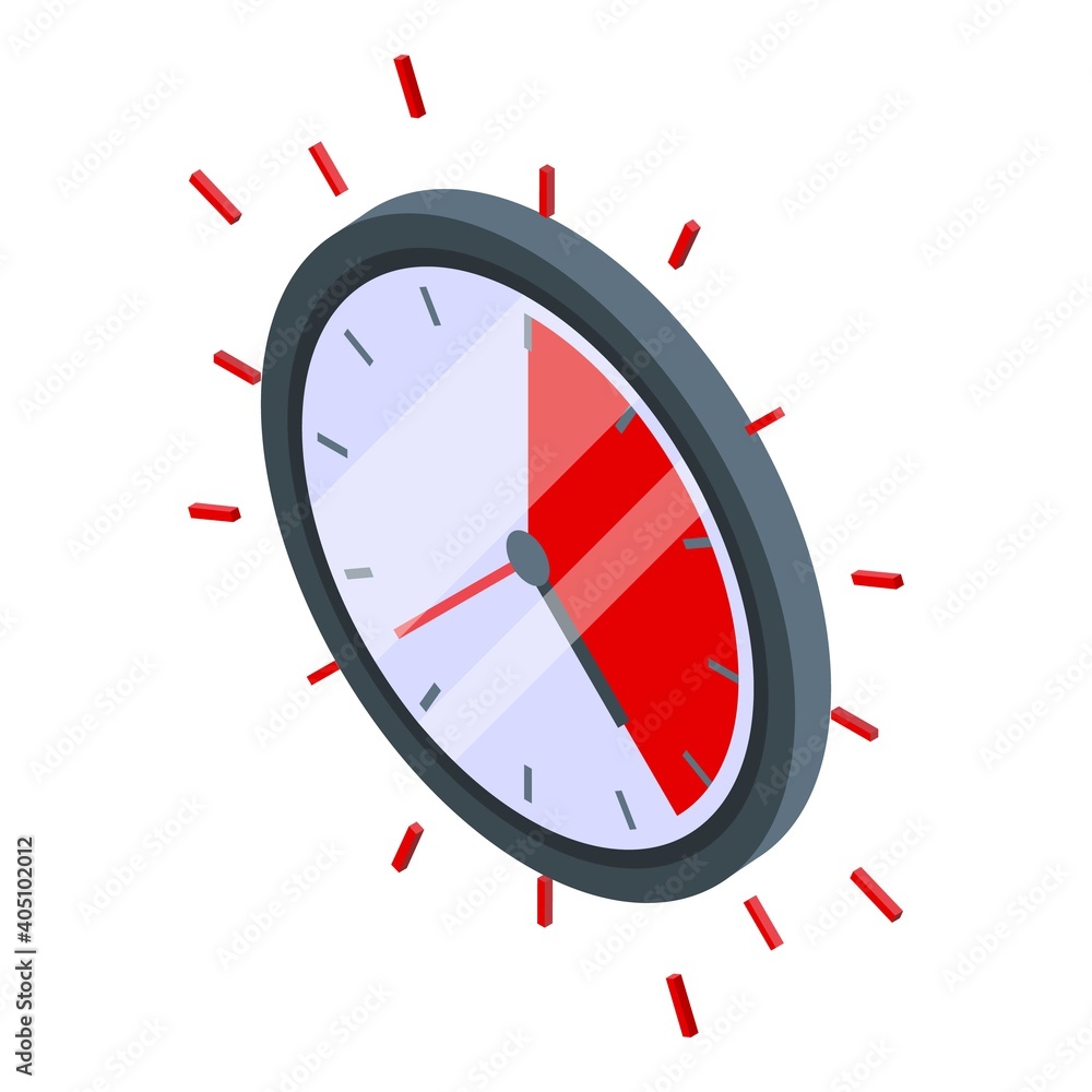 Poster deadline problem solve icon. isometric of deadline problem solve vector icon for web design isolated
