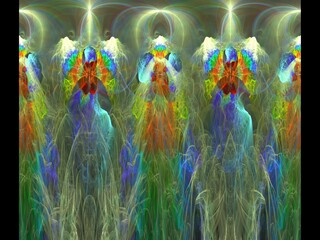 Imaginatory fractal background Image