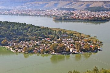 View of the little island of Pamvotis (or 