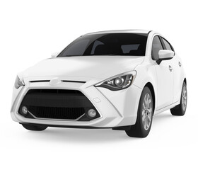 Naklejka premium Car Hatchback Isolated