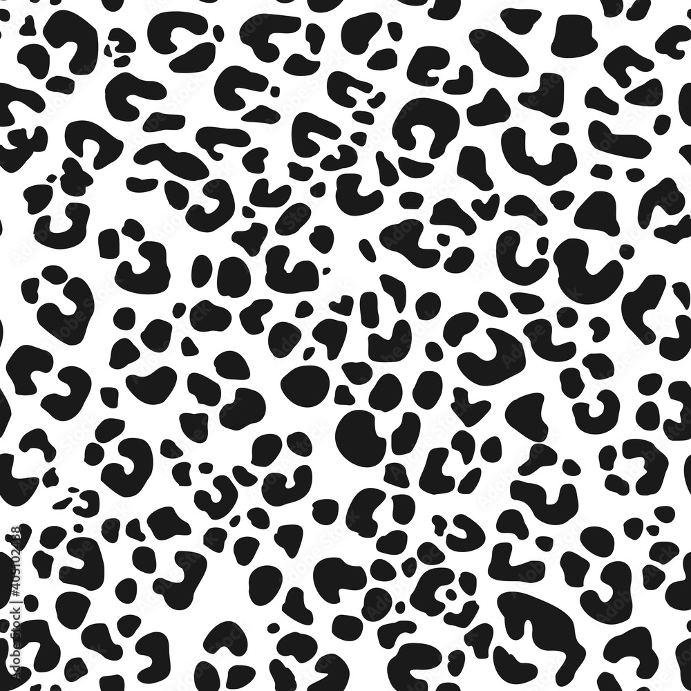 Poster seamless pattern of dark spots on a light background. leopard skin. abstract camo. print on modern f